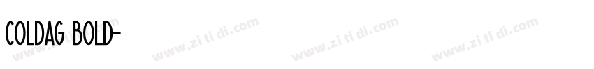 coldag bold字体转换